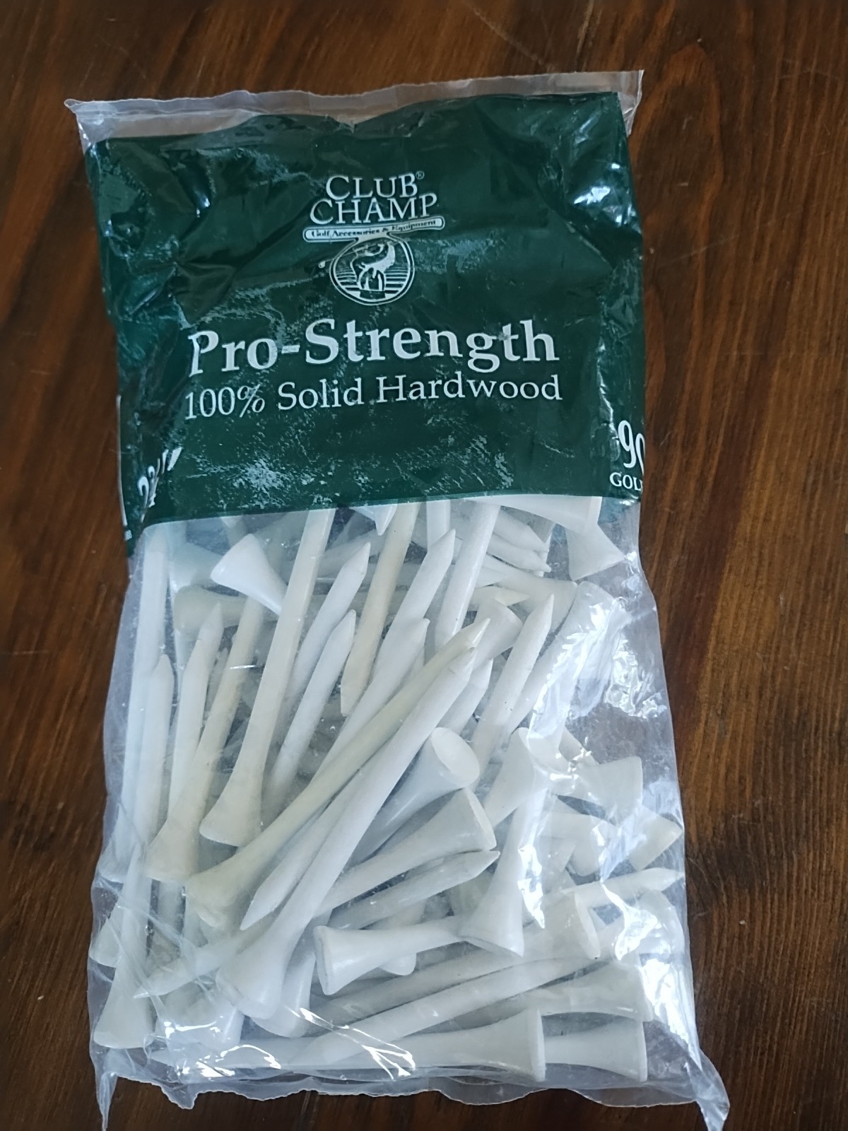 Club Champ White Wooden Golf Tees 90 Pc  2 3/4" For Fairway & 3 Woods USA MADE
