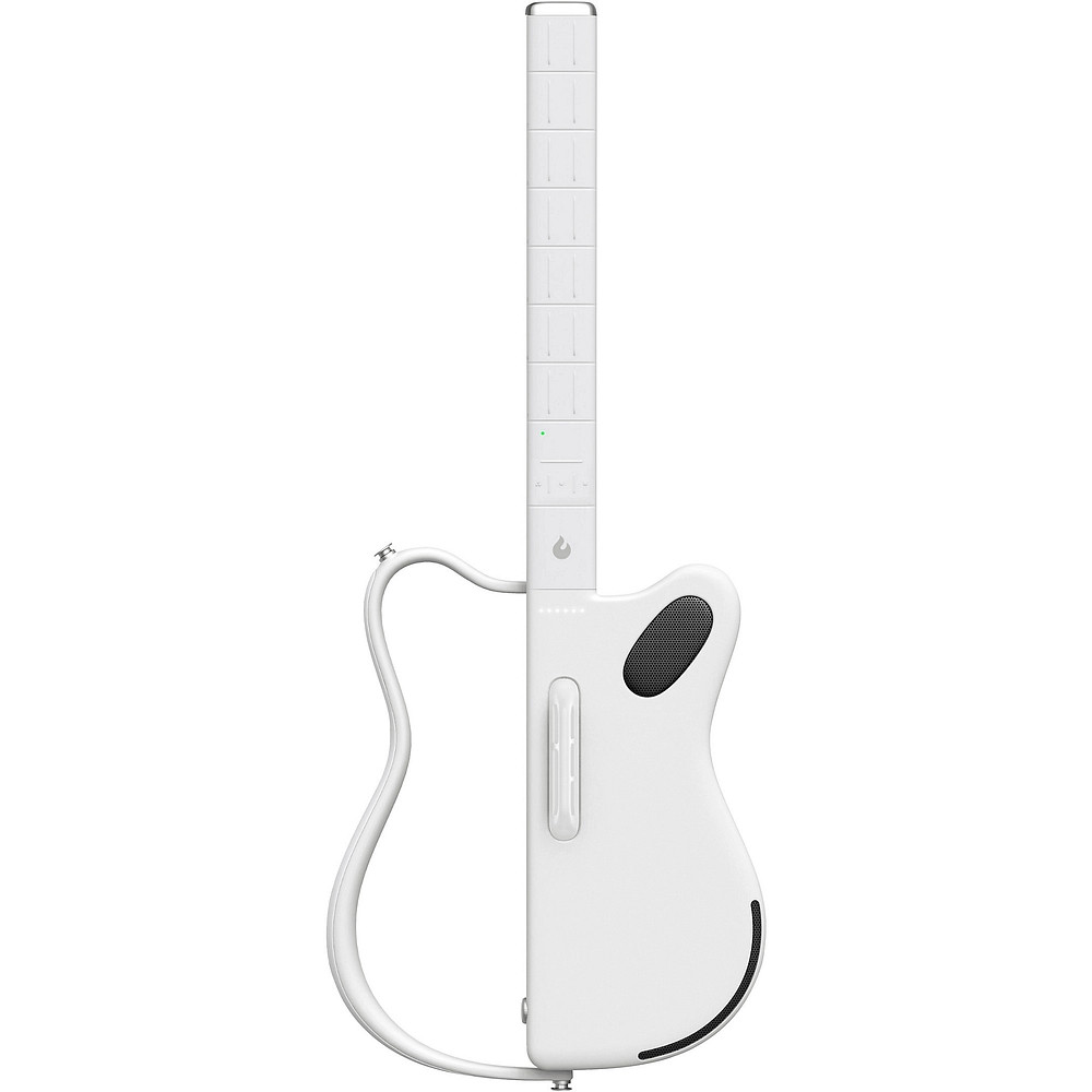 LAVA MUSIC LAVA GENIE Stringless Smart Guitar With Custom Travel Case White