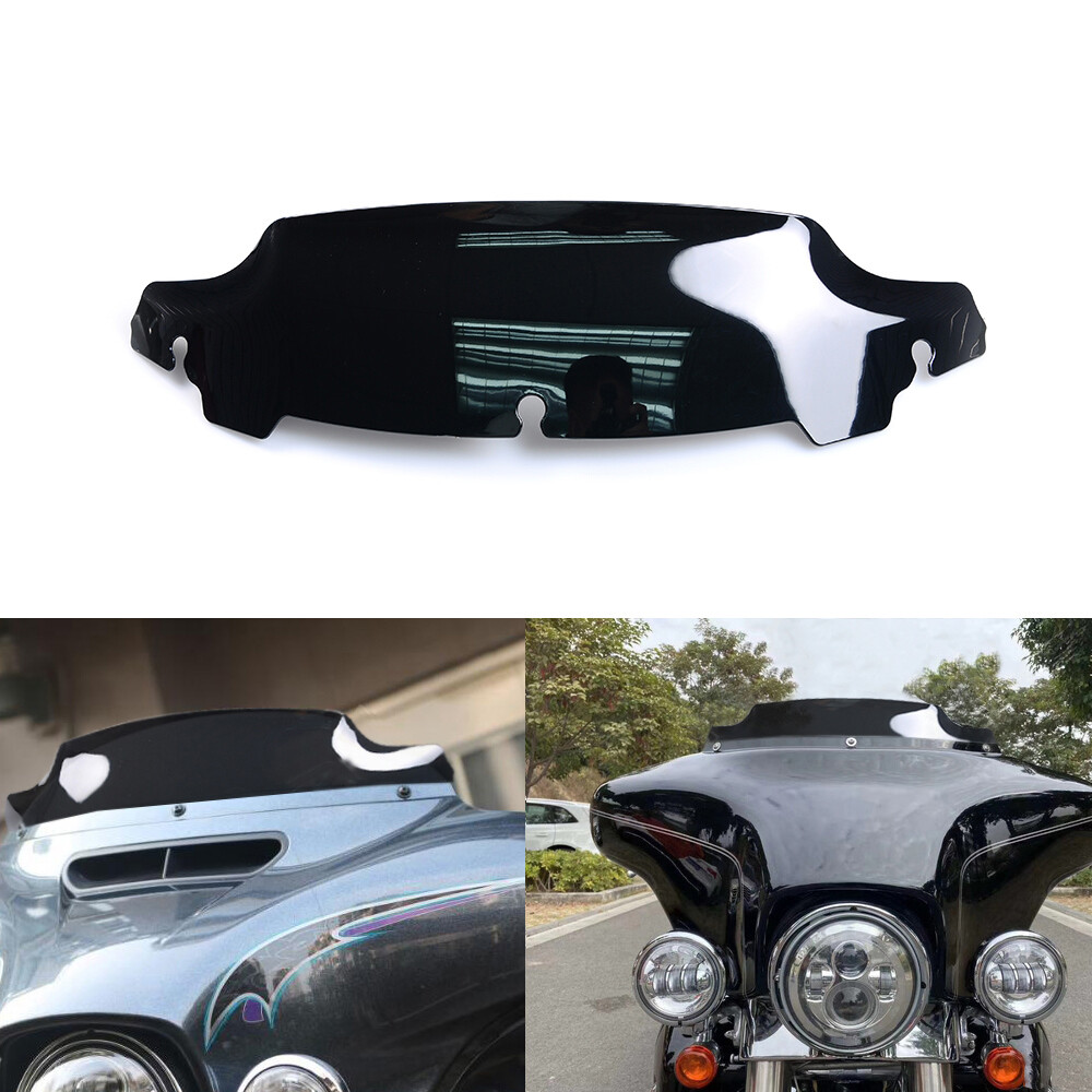 Black 4.5'' Windshield Windscreen for Harley Street Electra Glide 2014-2022