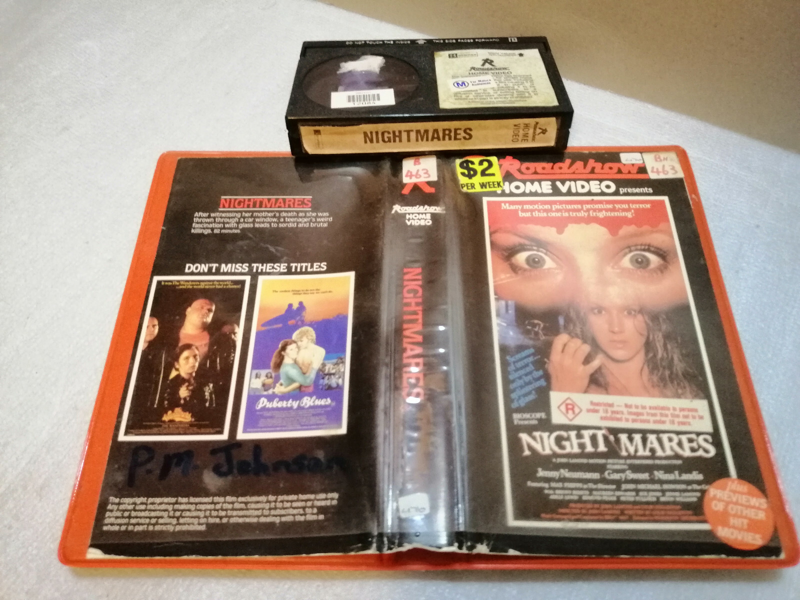 NIGHTMARES 1980 - RARE Roadshow 1st BETAMAX Issue - OZPLOITATION HORROR SLASHER