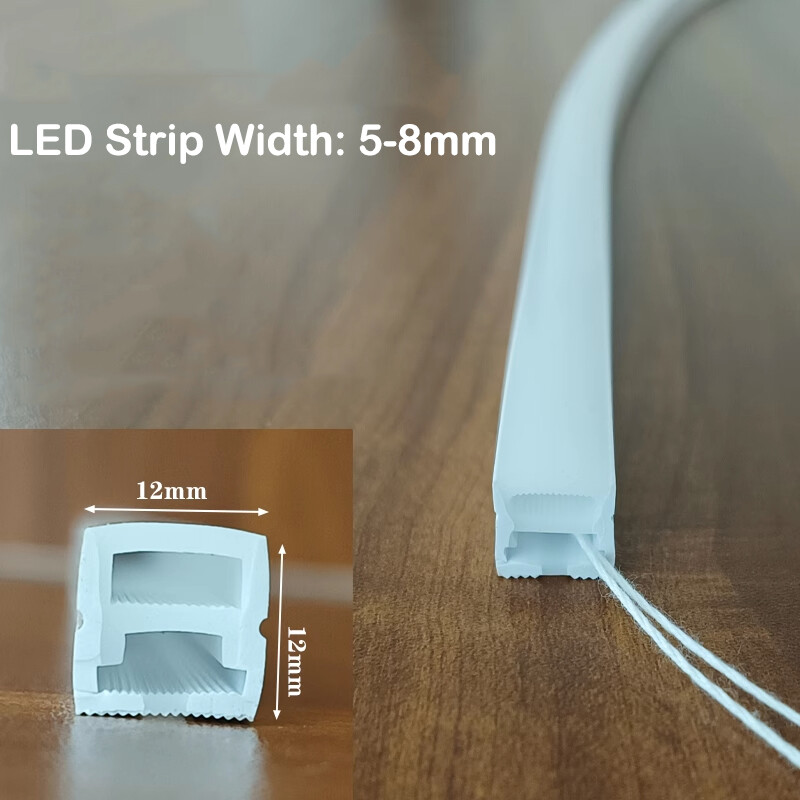 Silicone LED Channel System Cuttable Flexible Bendable DIY For LED Light Strip