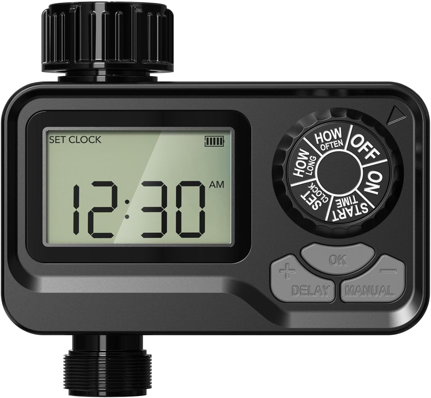 BN-LINK Sprinkler Timer Outdoor, Programmable Water Timer with Rain Delay LCD