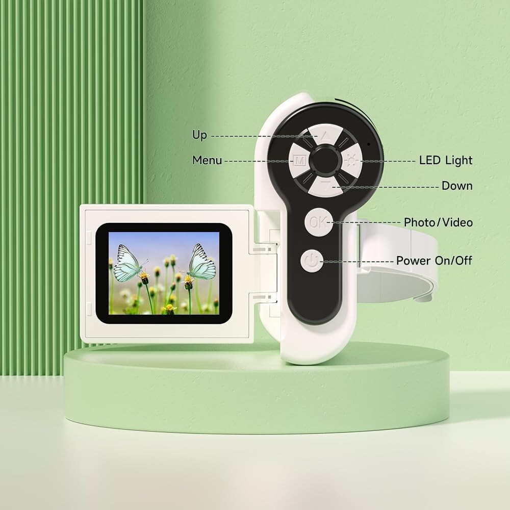 Dcorn Microscope for Kids 3-in-1 1000X Handheld Mini Scope with 2" LCD Screen