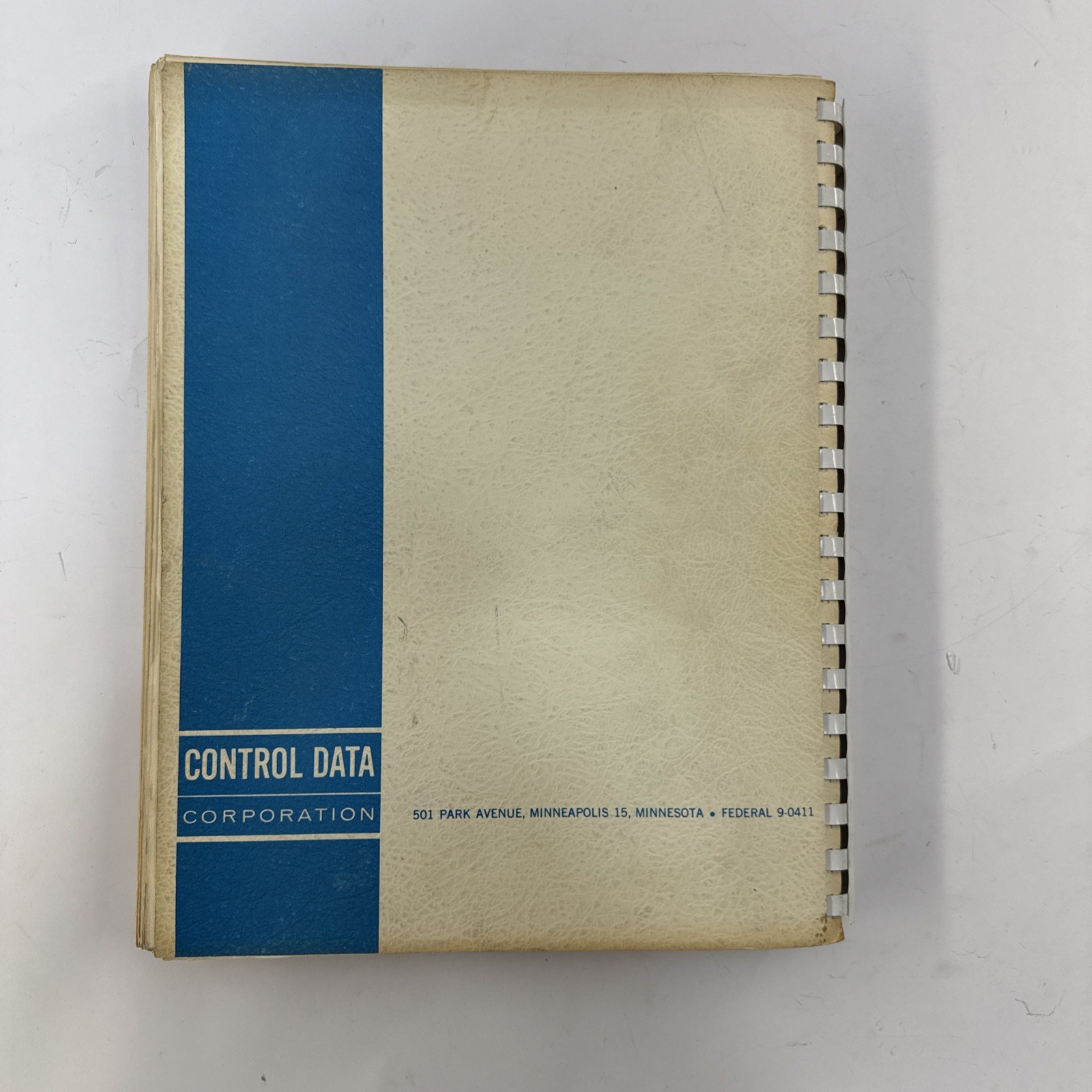 1961 Control Data 1604 Computer Programming Training Manual CDC Vintage