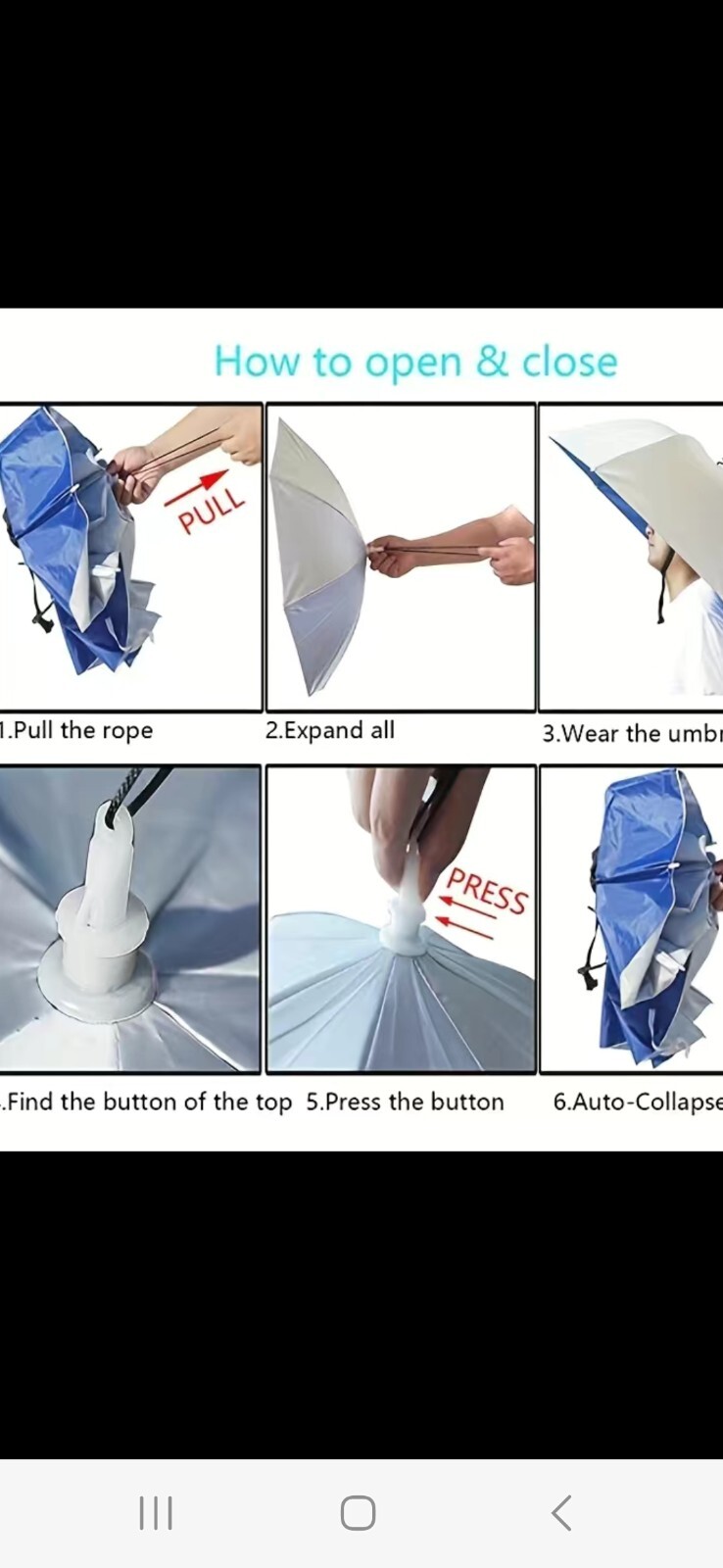Head umbrella