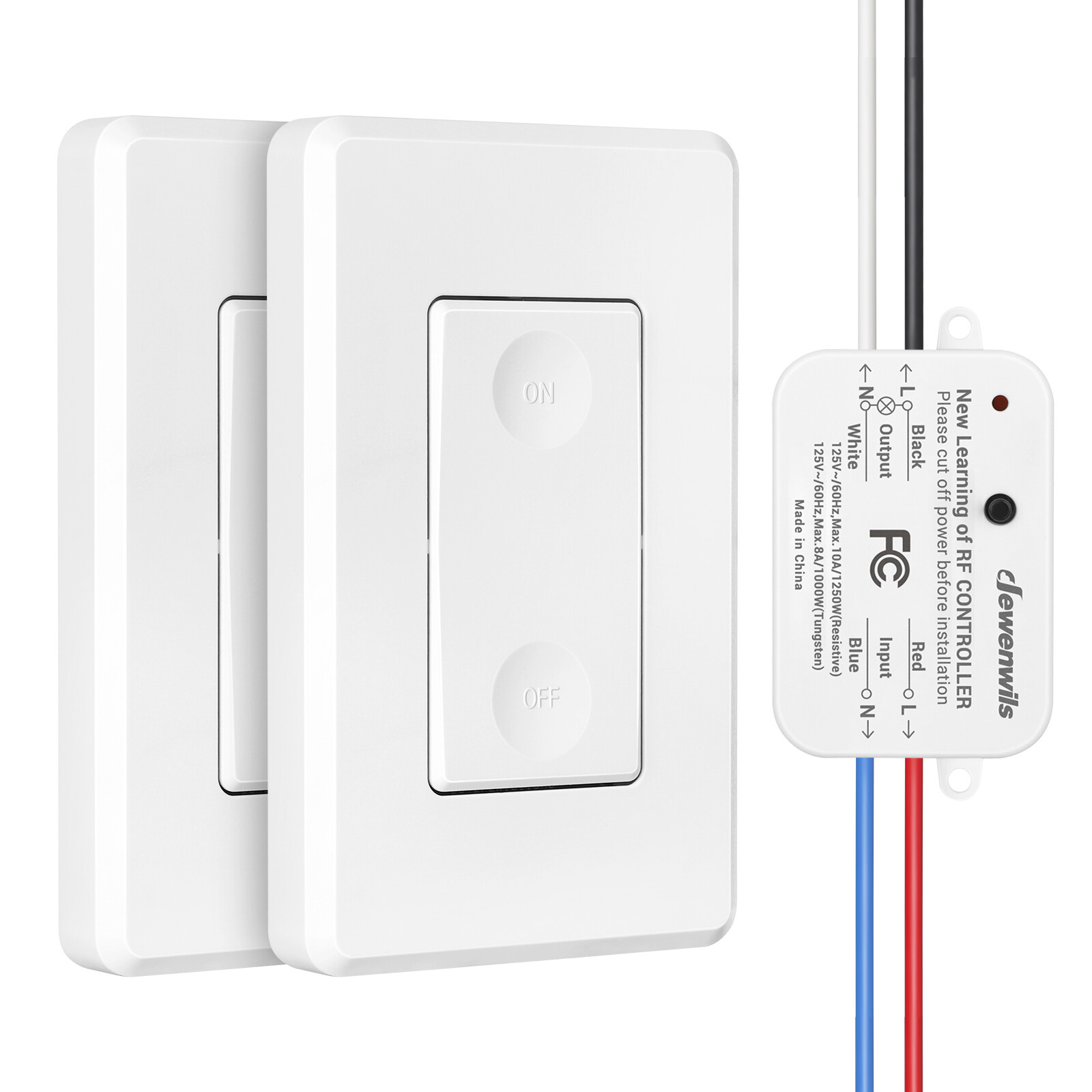 DEWENWILS Wireless Light Wall Switch Remote Control Lighting Fixture Switch