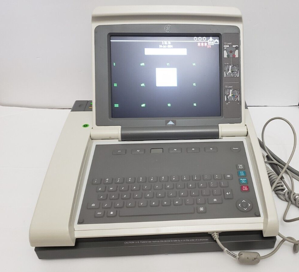 GE MAC 5500 HD Resting Electrocardiogram System ECG Machine with Color Display