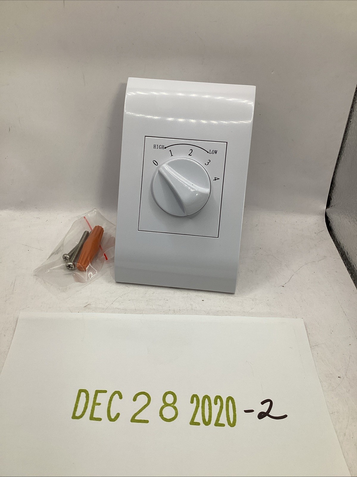 Chungear Industrial Model WAROF-02 Fan Speed Controller  002450 White