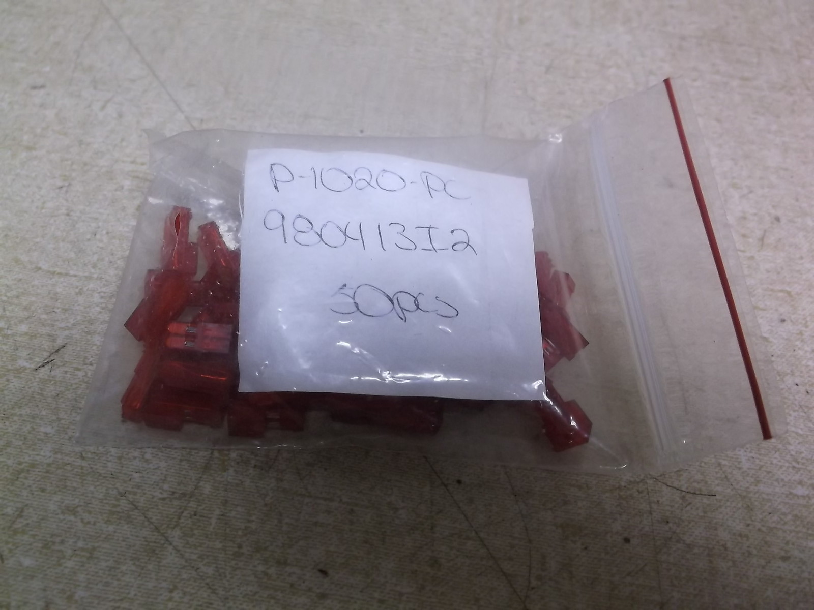 NEW Lot of 50 Red Wiring Terminal Connectors 980413I2 P-1020-PO *FREE SHIPPING*