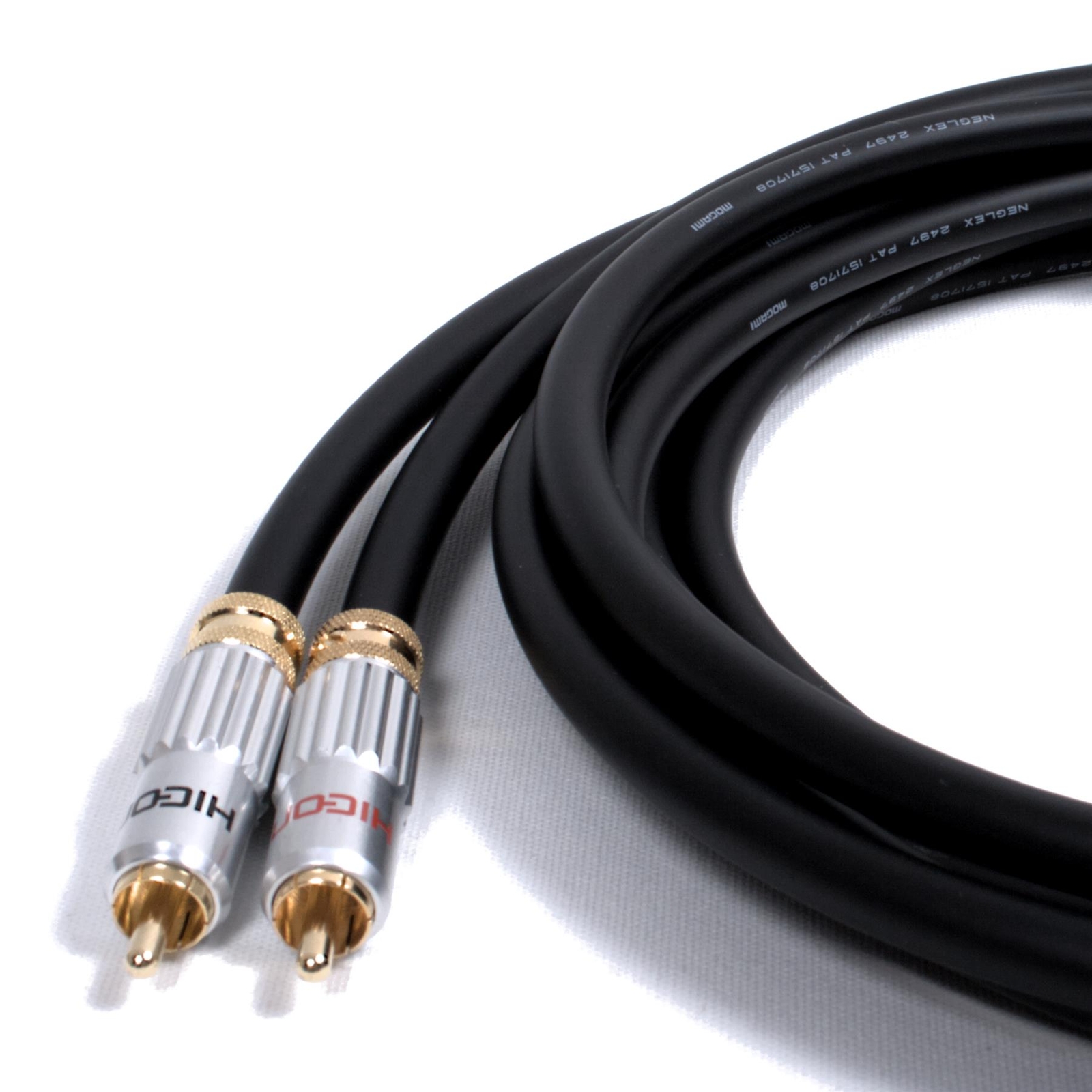 HiCon Locking RCA To RCA, Audiophile audio interconnect lead