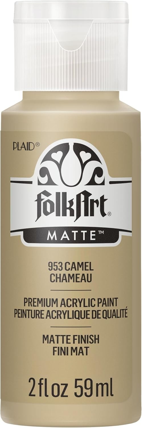 FolkArt Acrylic Paint in Assorted Colors (2 oz), 953, Camel