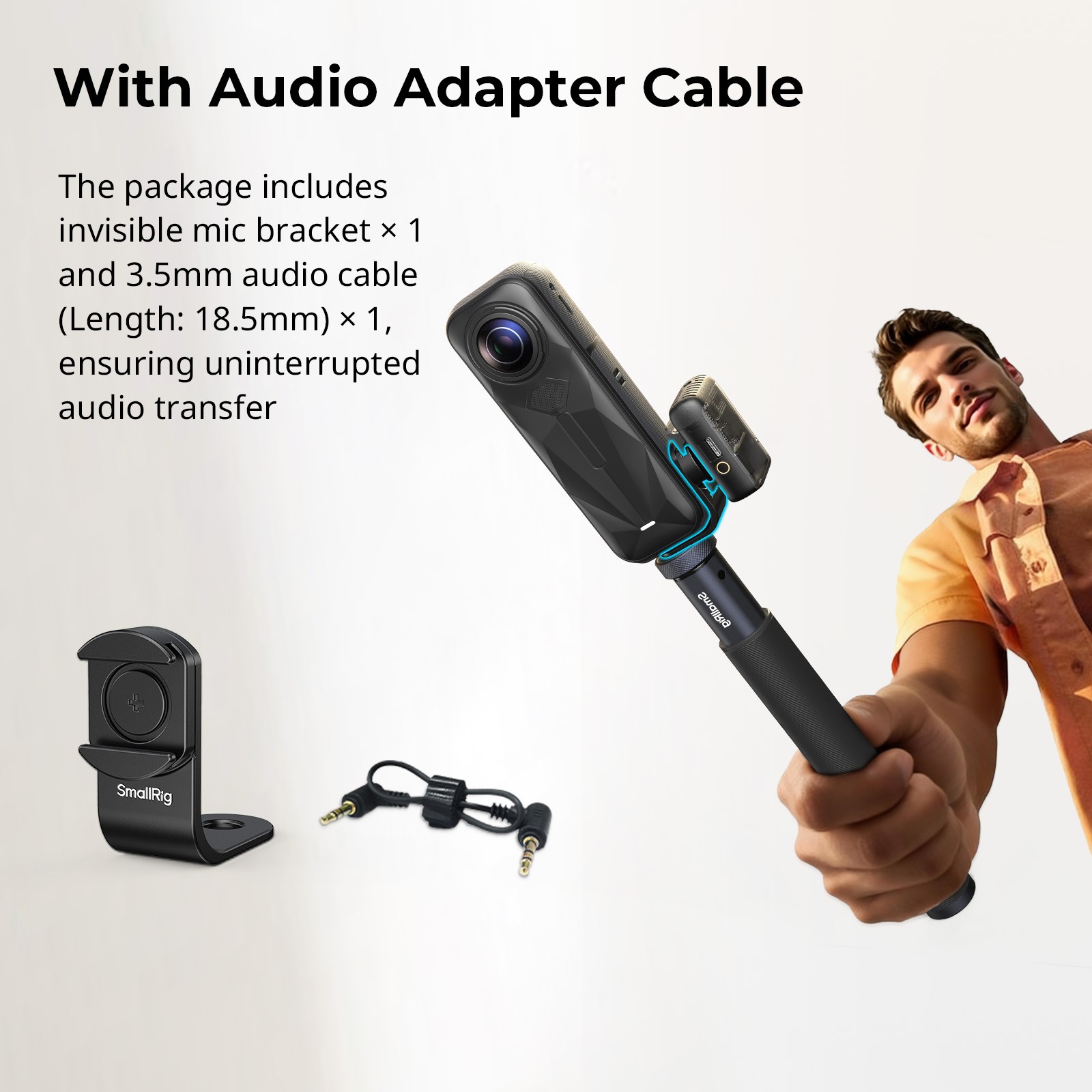 SmallRig Cold Shoe Mount Support for Insta360 X4 / X5 5825