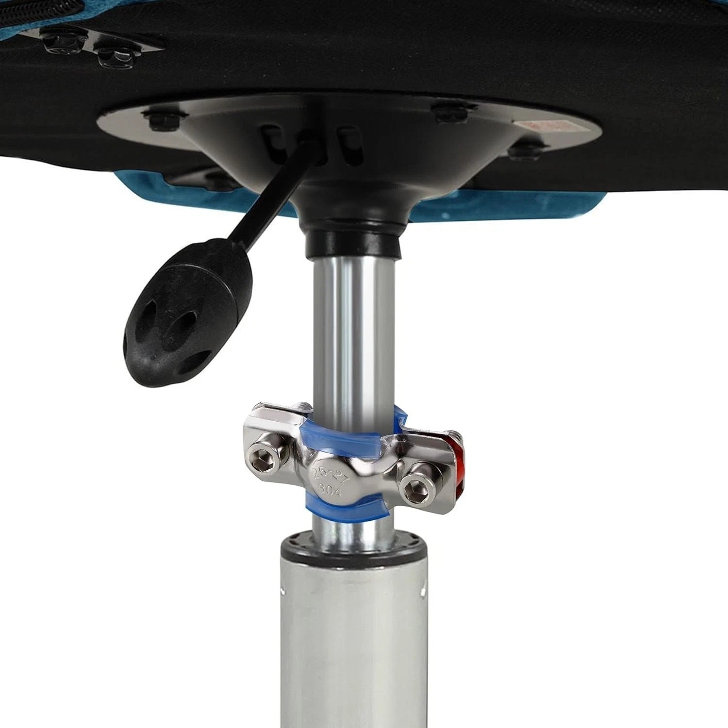 Fix Sinking Office Chair, 304 Stainless Steel Gas Lift Cylinder Silver, Blue