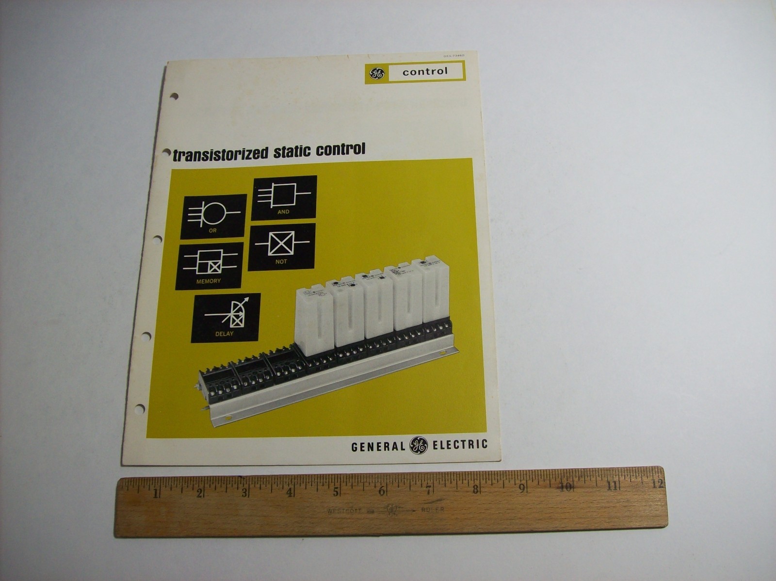 Vintage GE Transistorized Static Control Pamphlet, General Electric, x