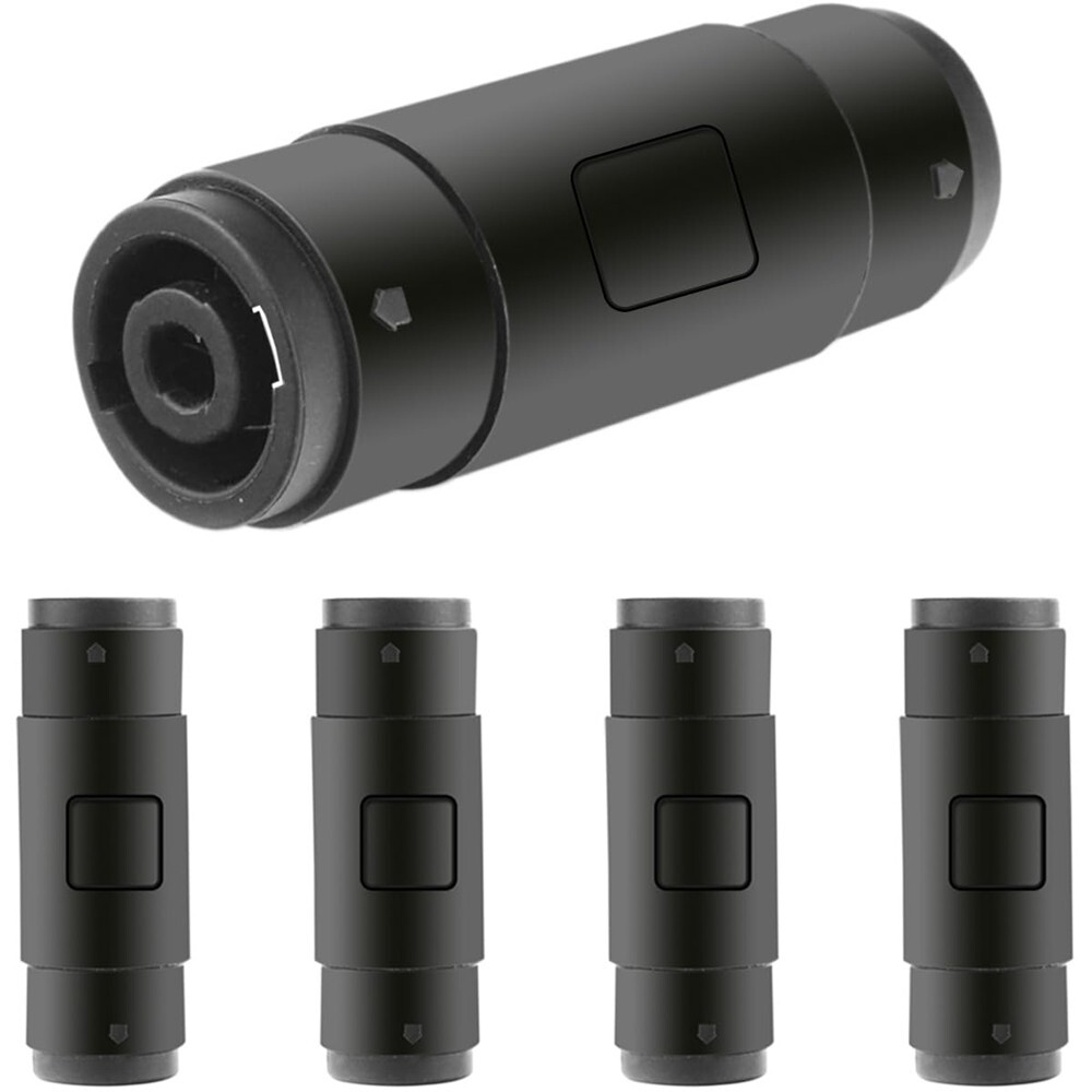5 Pcs  4Pin Speaker/Amp Speakon Female to Female Plug Jack Straight Coupler C386