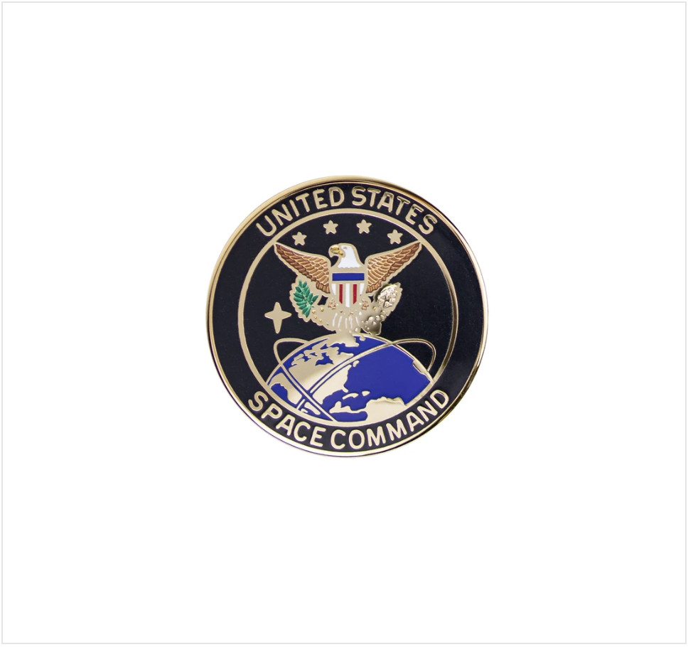 GENUINE U.S. IDENTIFICATION BADGE: US SPACE COMMAND- MINIATURE