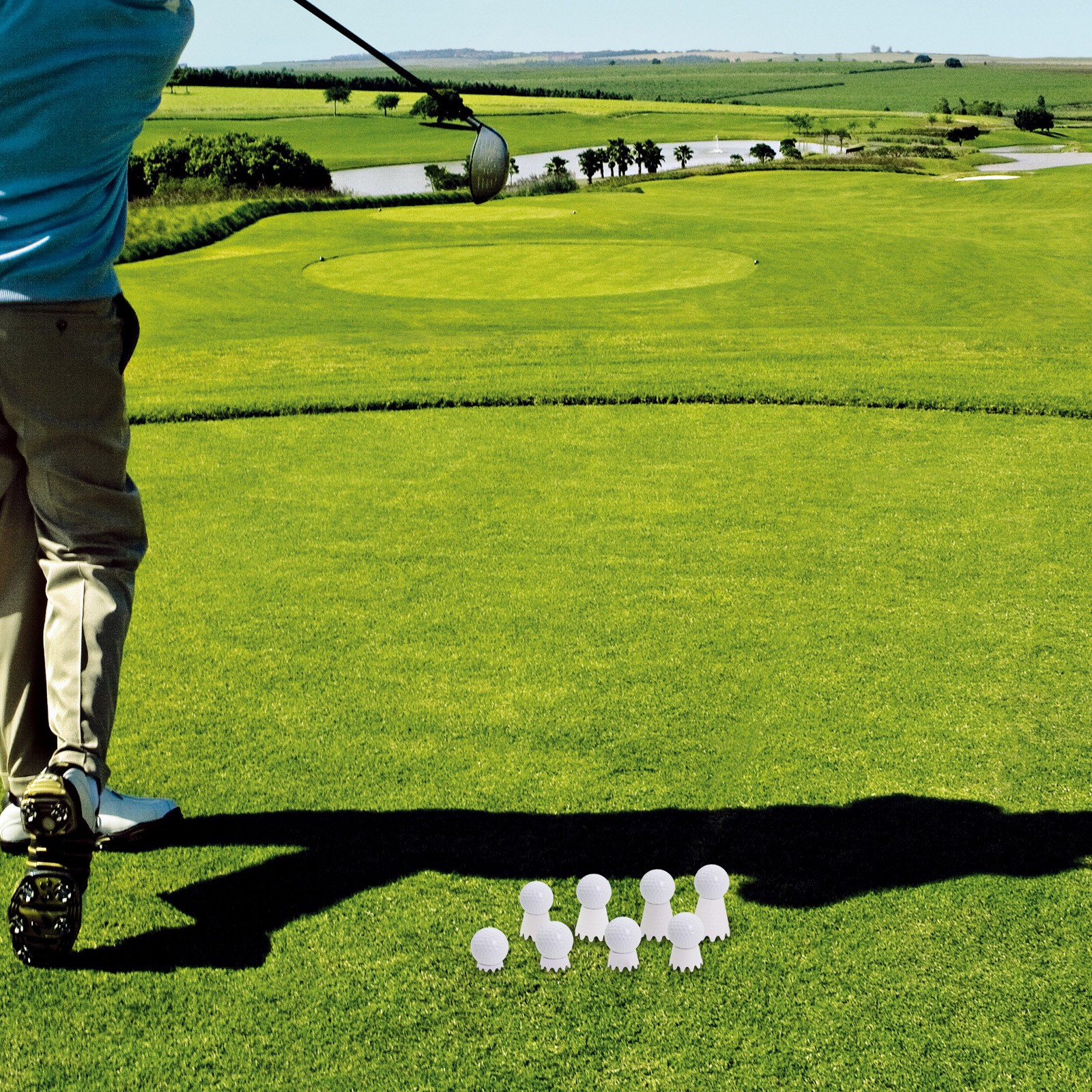 8-pack Simulator Golf Tees Golf Tees Indoor And Outdoor Freestanding Golf Tees