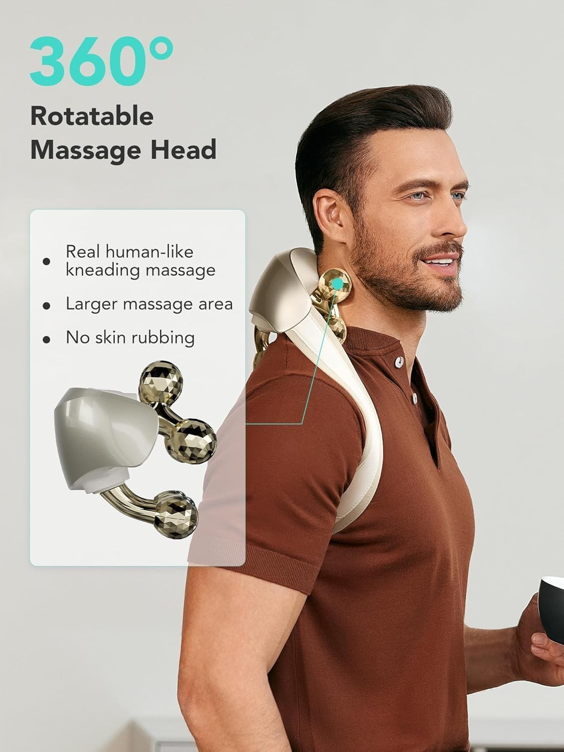 SKG H7 Ultra E Shiatsu Neck and Shoulder Massager with Heat Flex Pain Relief