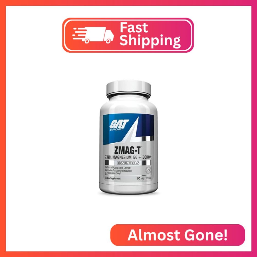 GAT Sport Essentials ZMAG-T Zinc, Magnesium, B6 + Boron, 90 Veg Capsules