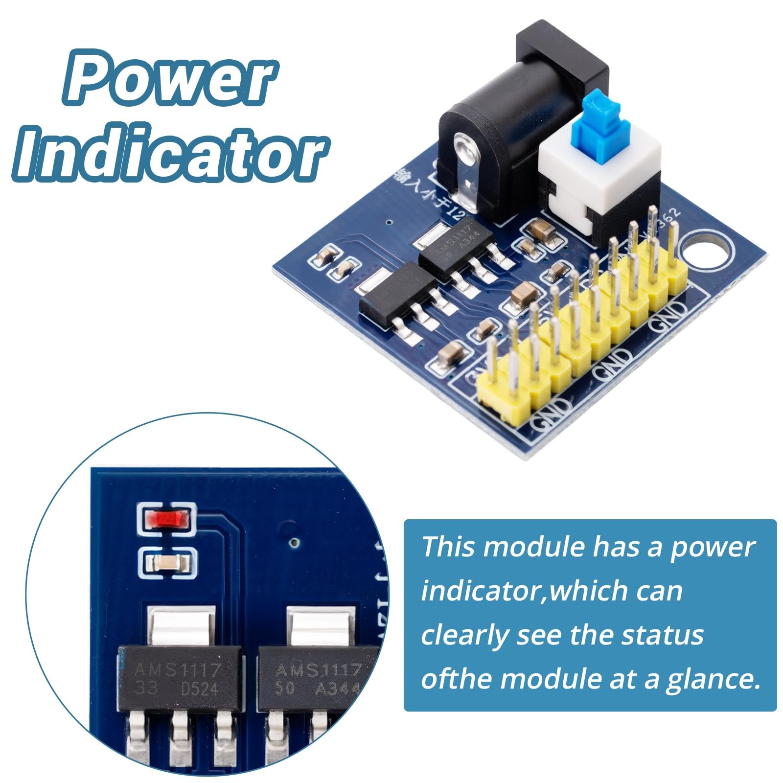 10 PCS DCDC Power Modules 12V to 3.3V/5V/12V Multiple Output Voltages