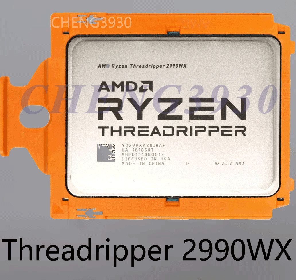 AMD Ryzen Threadripper 2990wx CPU 3.00ghz 32 cores 64 threads 250w processor