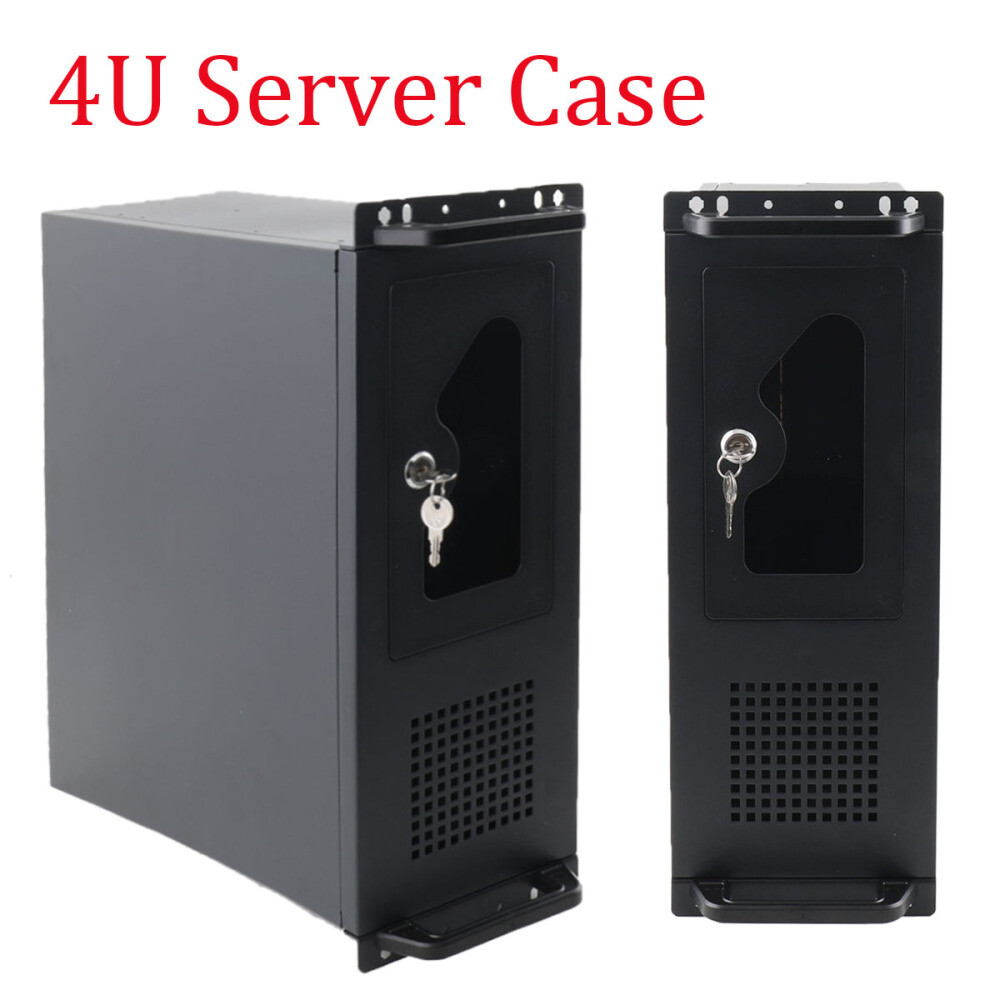4U Server Chassis Rackmount Computer Case 7X3.5" HDD Bays 2X5.25" Drive Ways