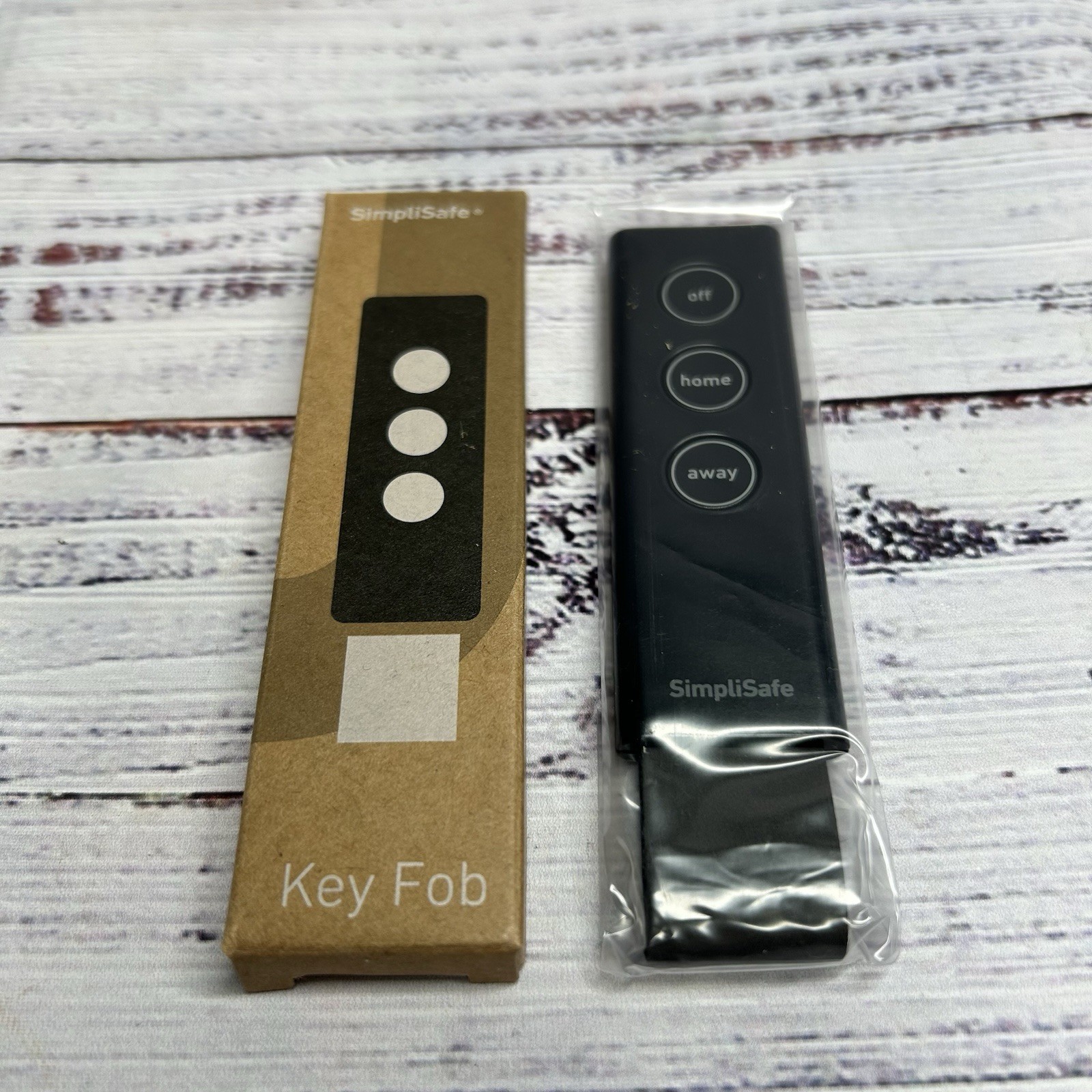 SimpliSafe SSKF3 Key Fob Remote Black Simplisafe Home Security System Open Box