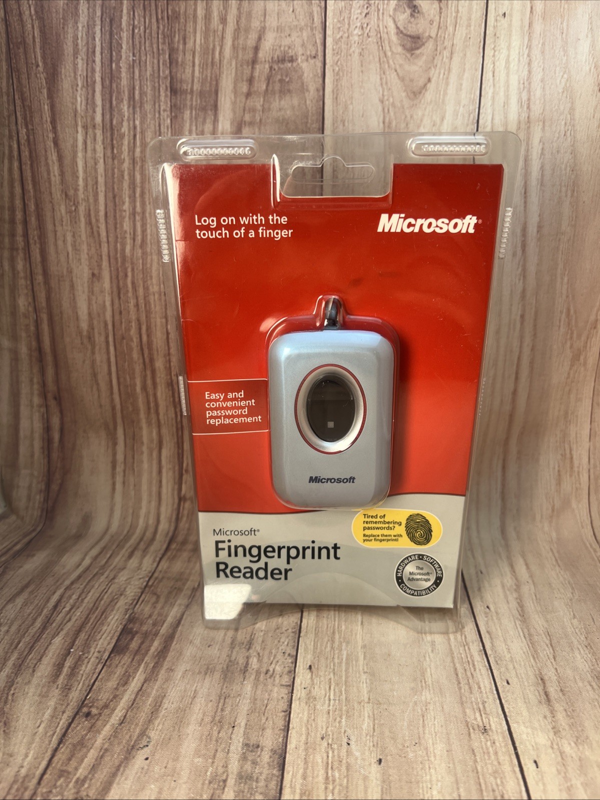 Microsoft Fingerprint Reader Model 1033 Password Replacement SEALED Windows XP