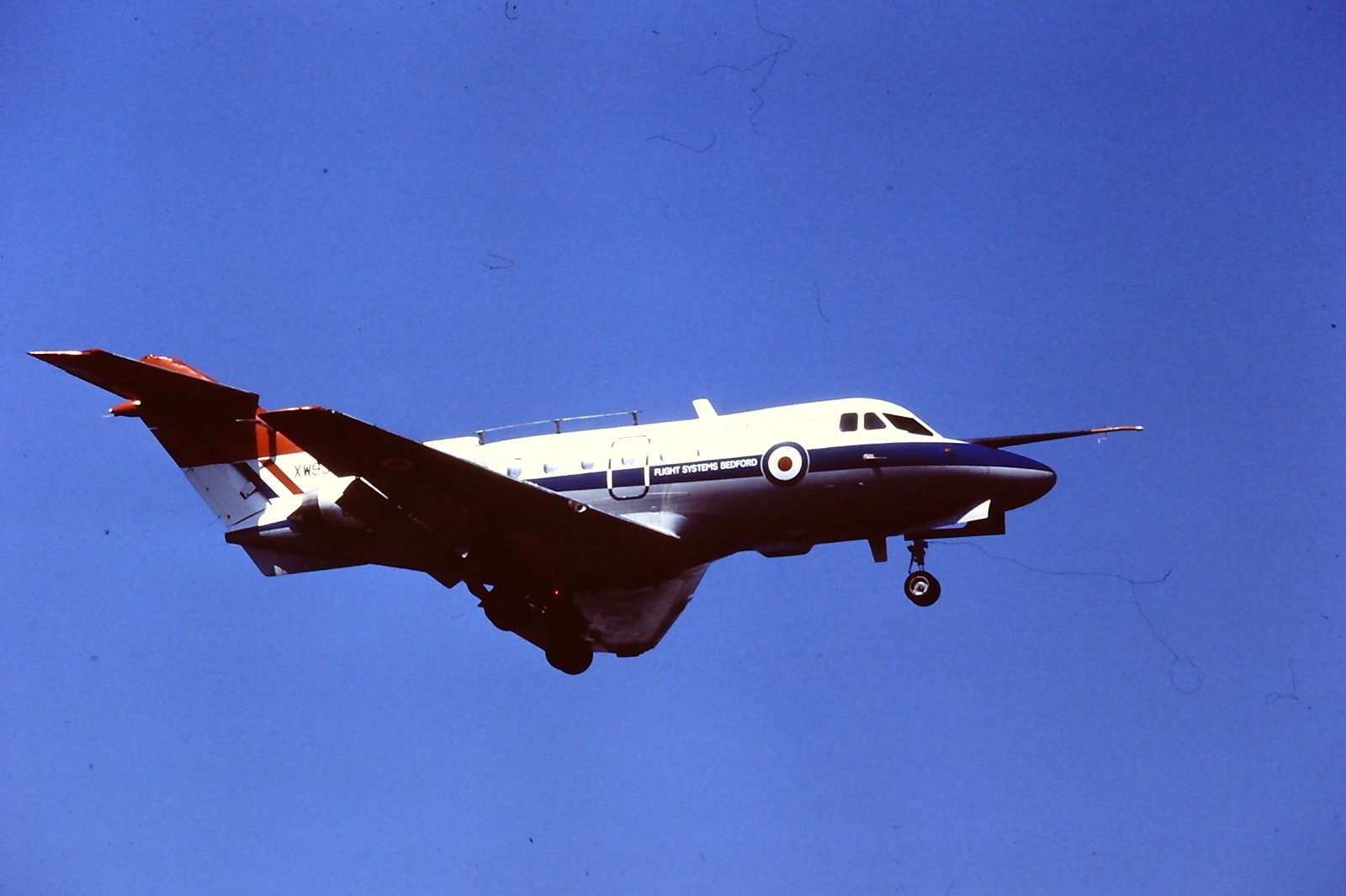 Aircraft Slide - RAE Hawker Siddeley HS 125 @ Greenham Common - 35mm slide