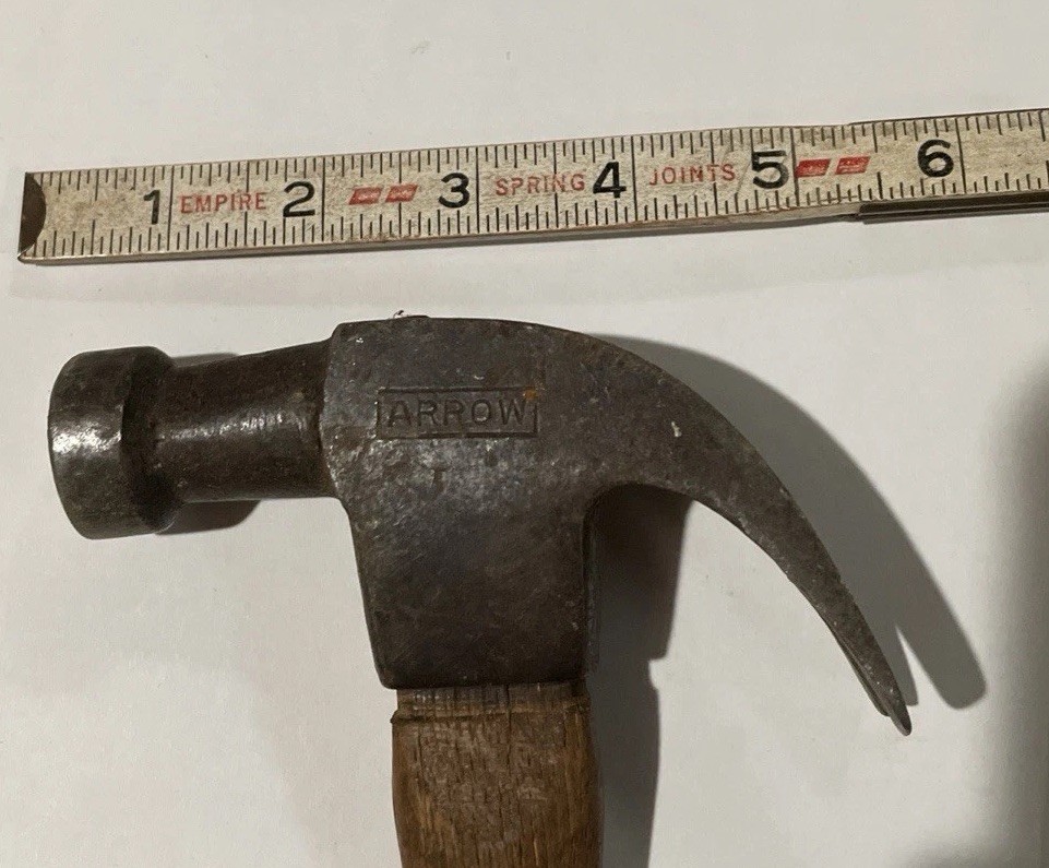 Vintage Arrow Wooden Handle claw hammer