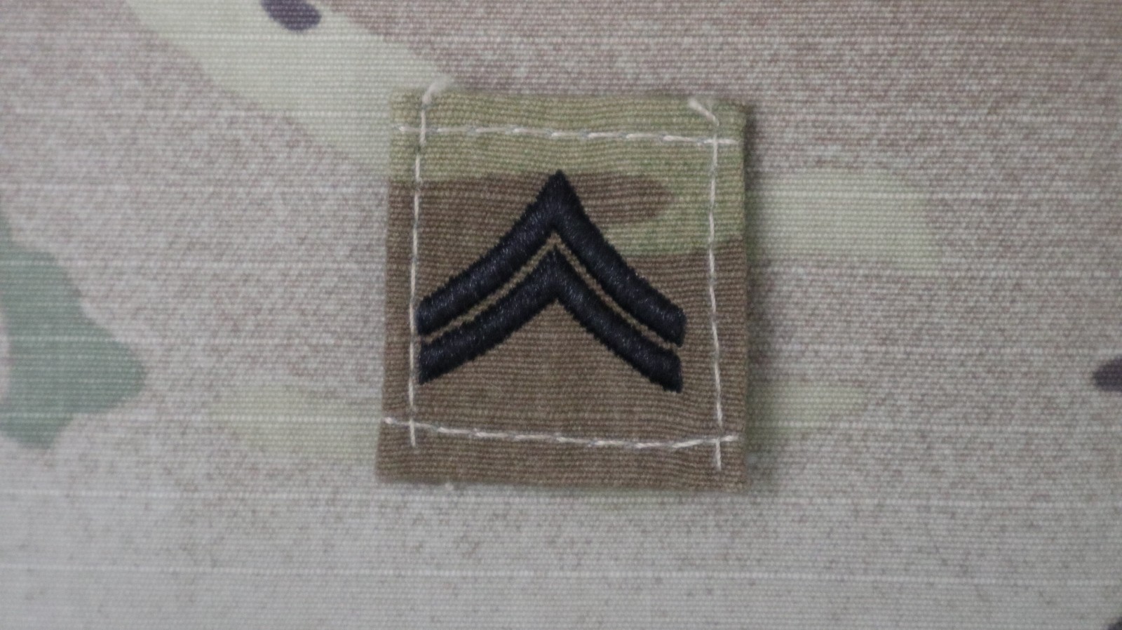 Military Patch US Army Corporal CPL/E-4 Rank OCP Hat Subdued Sew-on