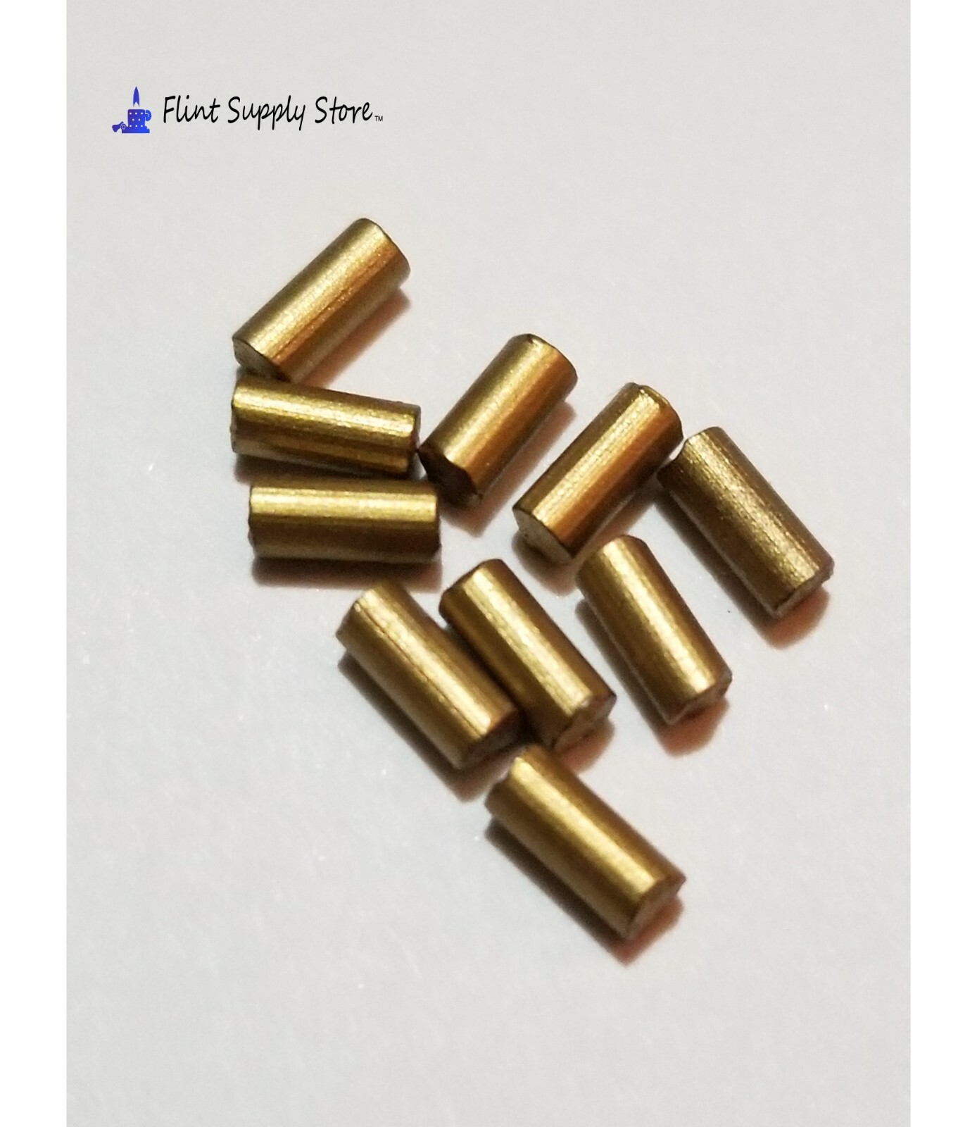 10 Lighter Flints Gold Replacement for fluid/gas lighters Ships from USA