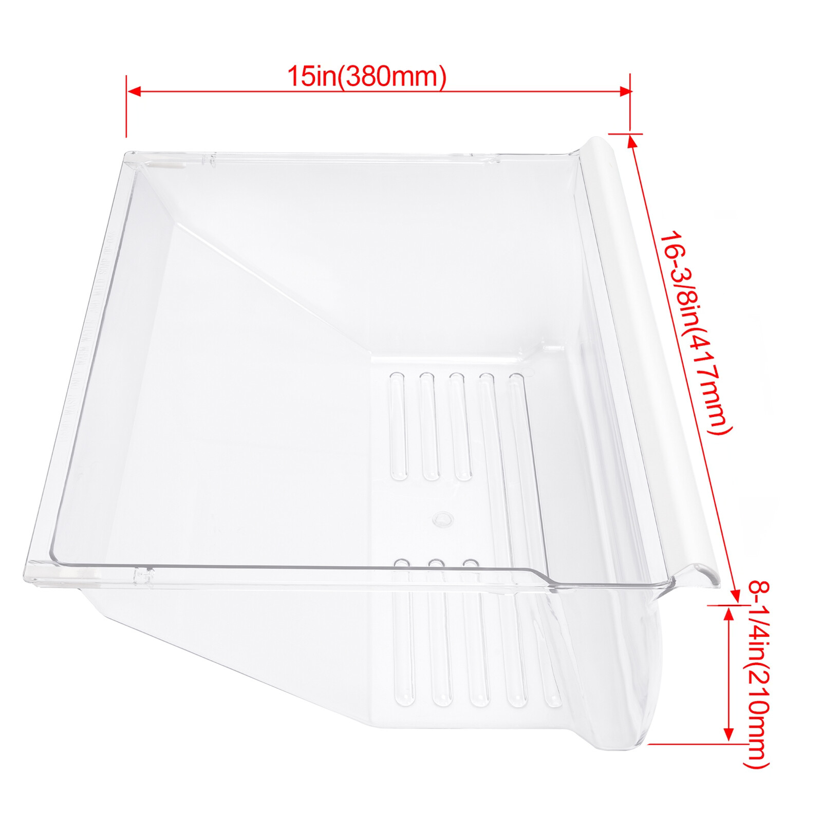 Bottom Clear Crisper Pan Replace For Whirlpool Refrigerator WP2188664 2188664