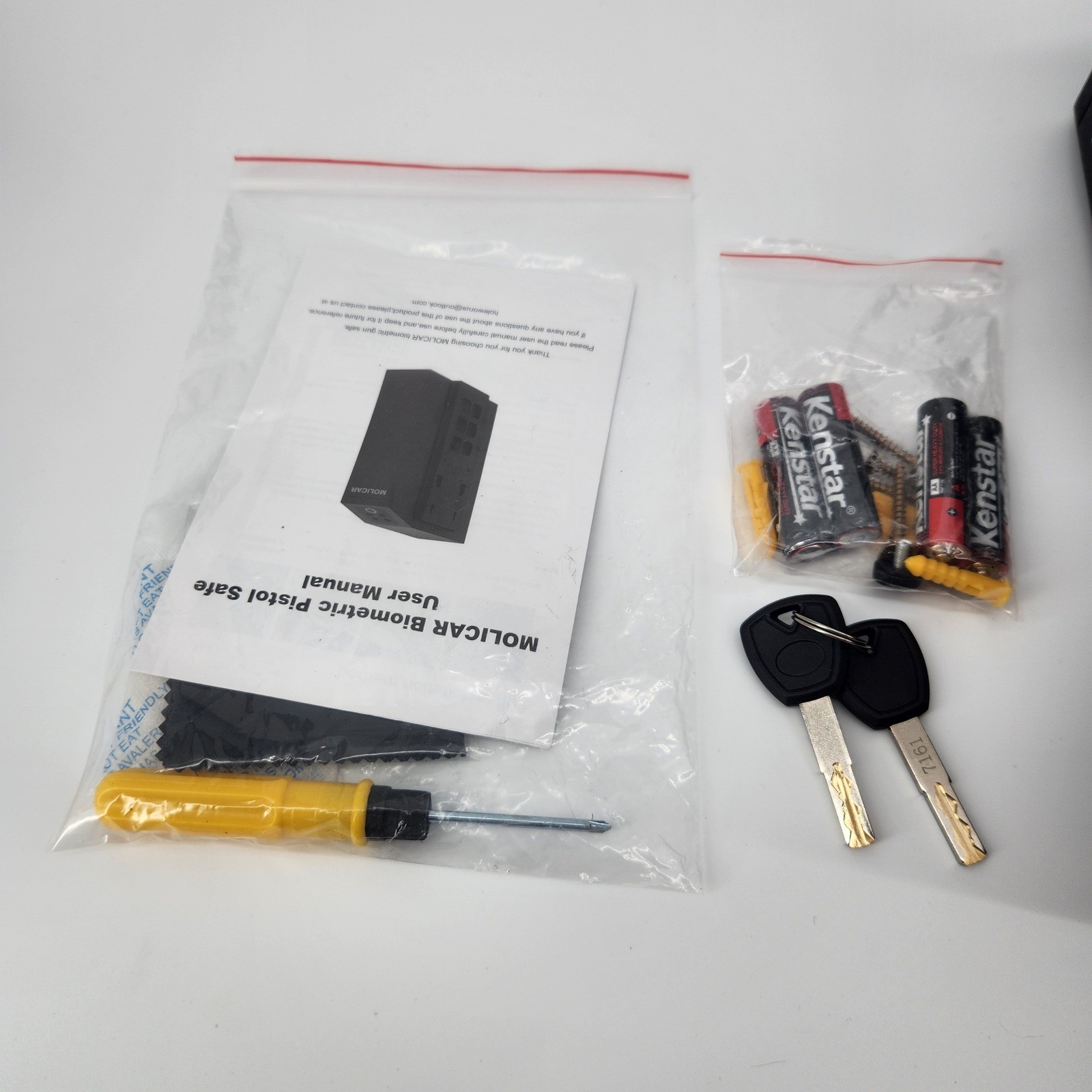 Molicar Fingerprint Security Safe Biometric Quick Access Black