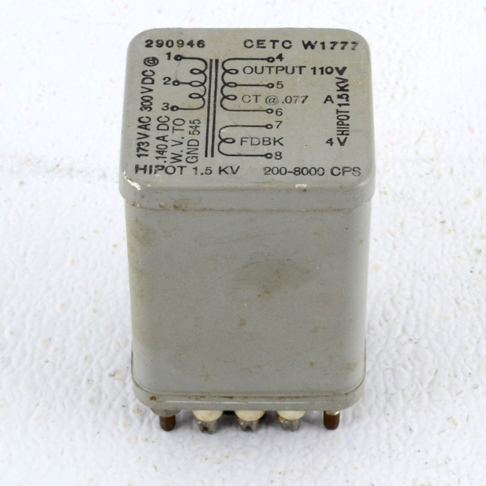 Vintage CETC W1777 Output Audio Transformer 200-8000 CPS Feedback Tube Amp Ham