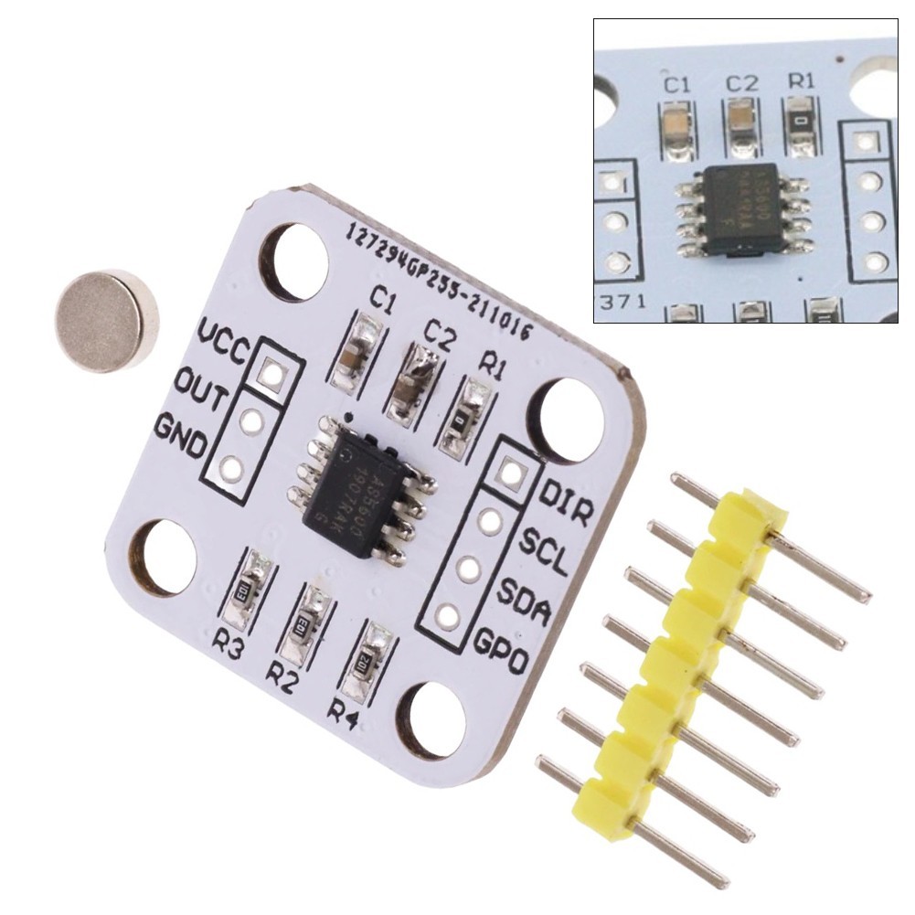 8pcs AS5600 Magnetic Encoders with I2C Interface for Motor Controllers