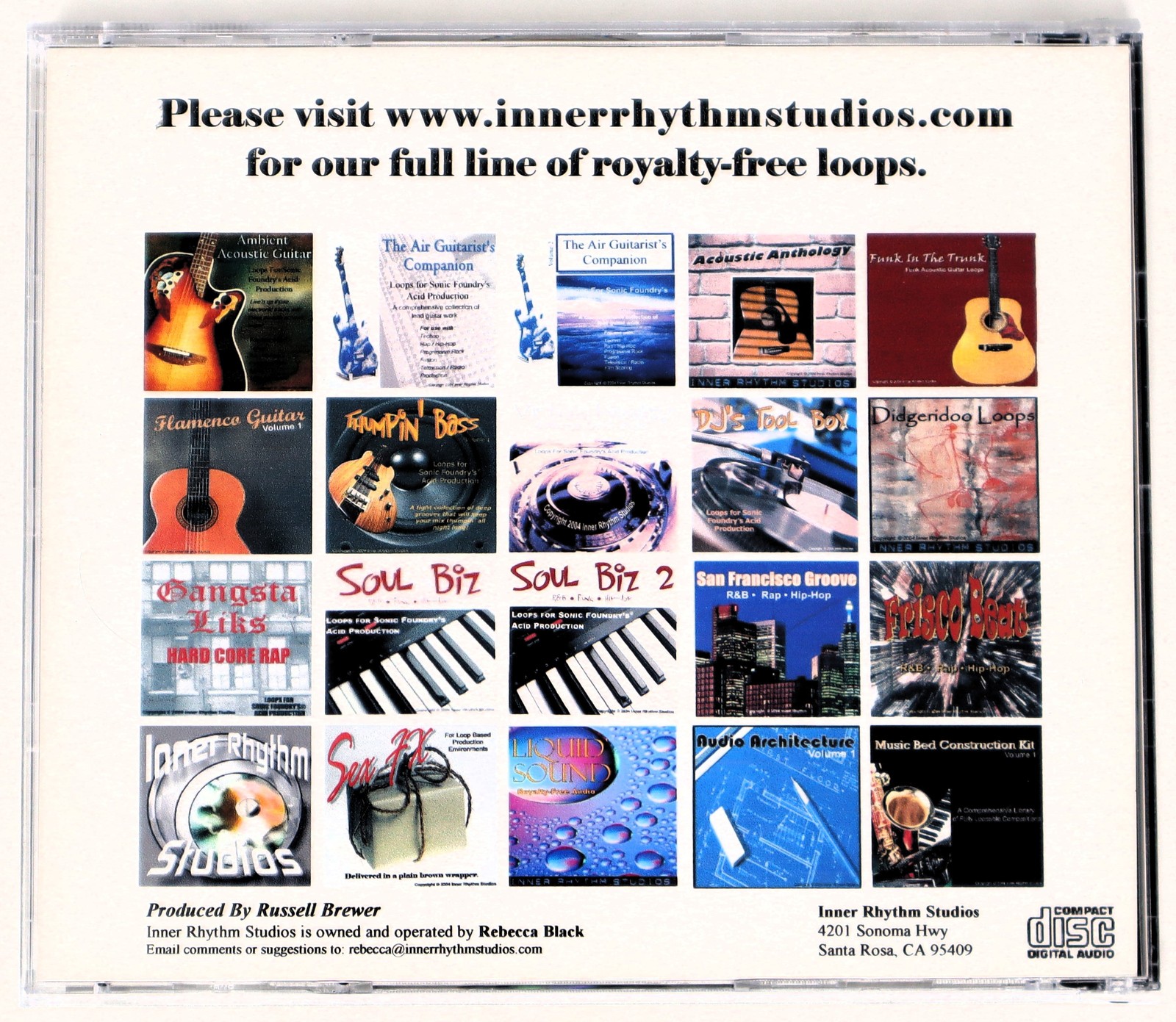 Inner Rhythm Studios Air Guitarist's... Sample Library/Sound Library/Sampling CD