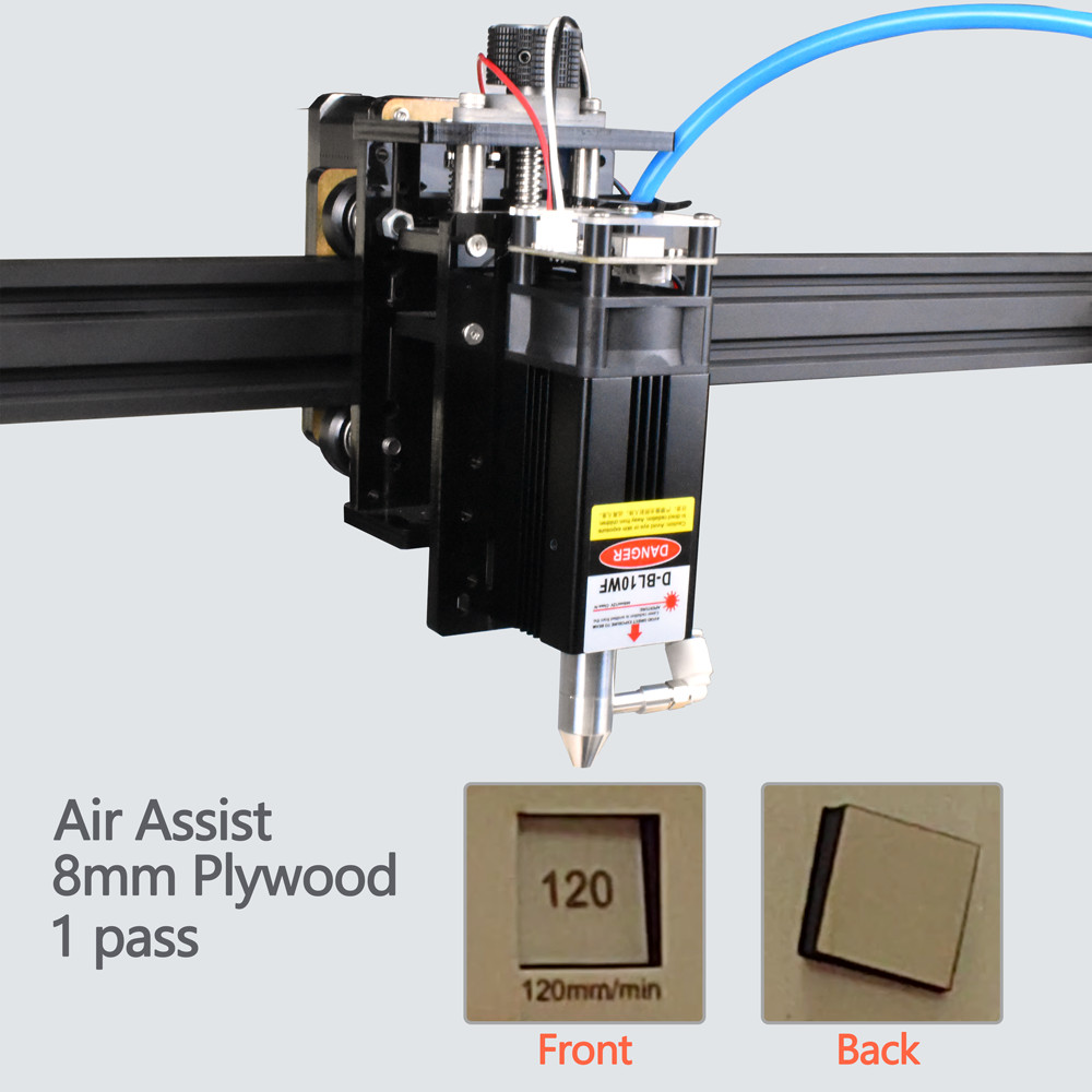 80W Laser Module Head with Air Assist for CNC Engraving Cutting Machine DIY Tool