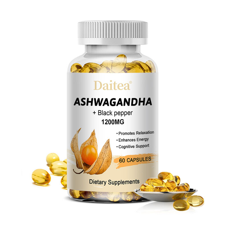 Ashwagandh Extract Maximum Strength (1200mg) Stress Anxiety Immunity 120 Caps