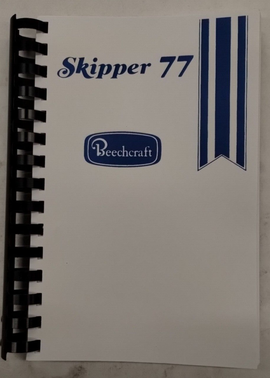 Beechcraft Skipper 77 Pilots Information Manual August 1981-Reproduction