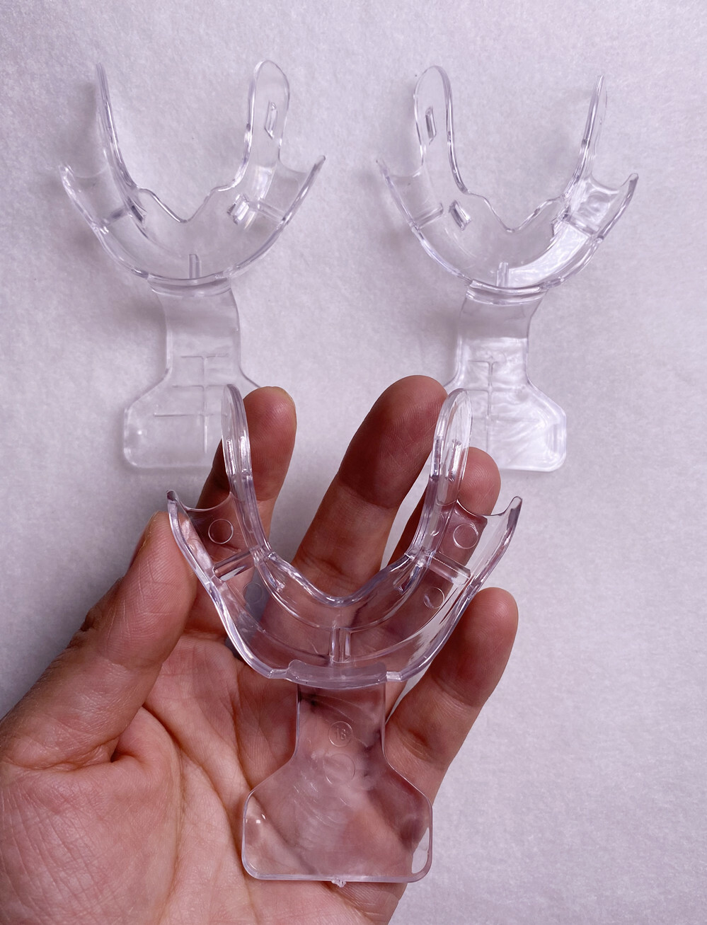 10Pcs Dental Tray FCB Edentulous Jaw Frame Cut Back Impression Trays Dispenser