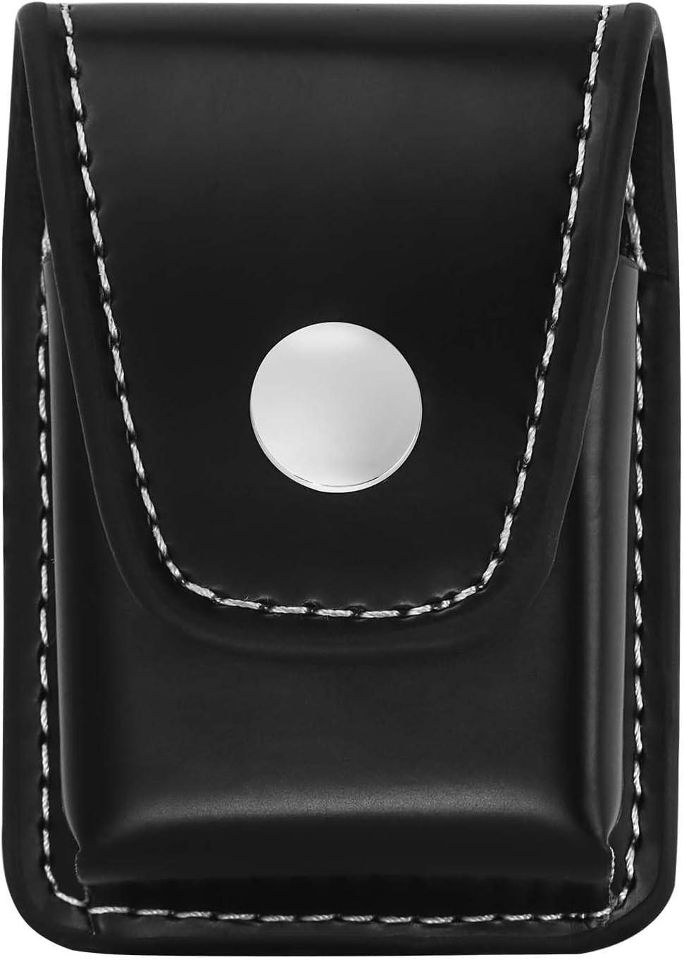 Lighter Case Only Compatible with Zippo,Flip Top Leather Lighter Pouch with Meta