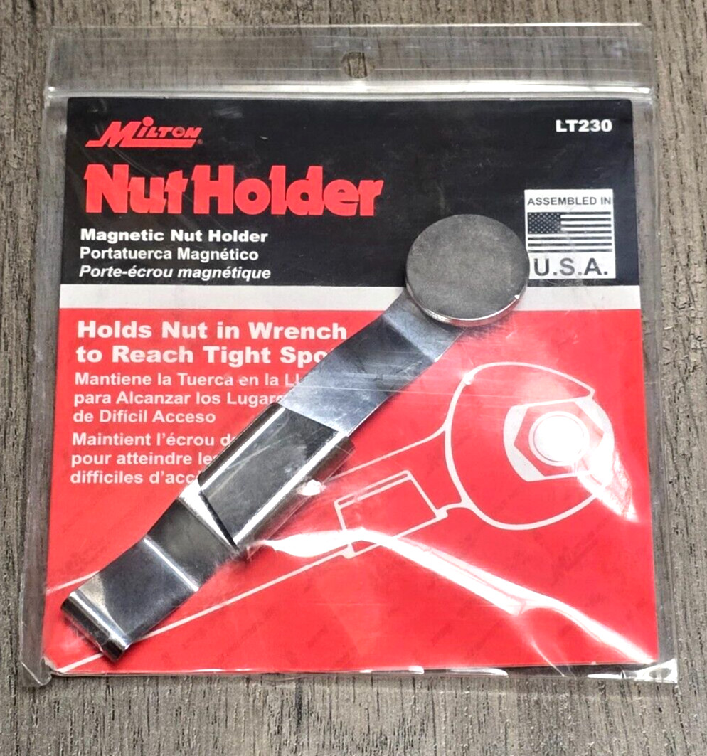 Milton Clip on Magnetic Nut Holder fits Wrenches 3/8" to 3/4" or 10-19mm #LT230