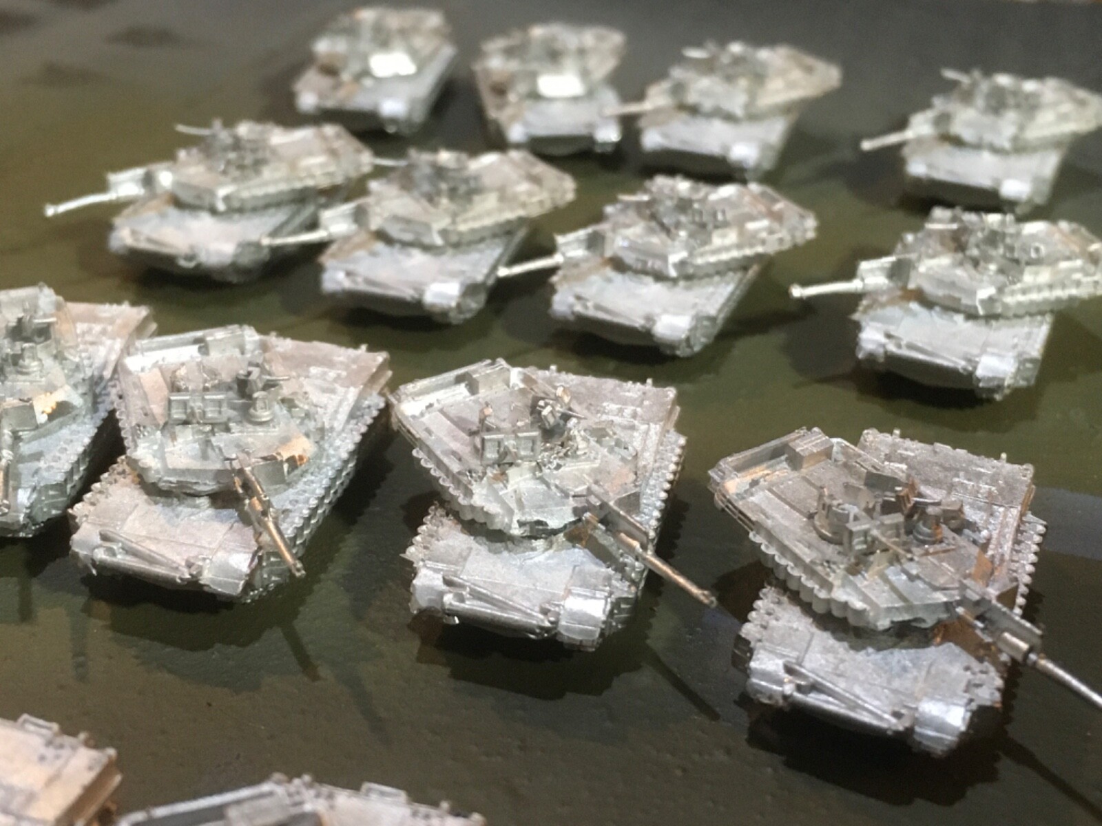 4 GHQ M1A2 TUSK 2 Abrams 1/285 Modern Micro Armor 6mm NATO War USA REDUCED 12.99