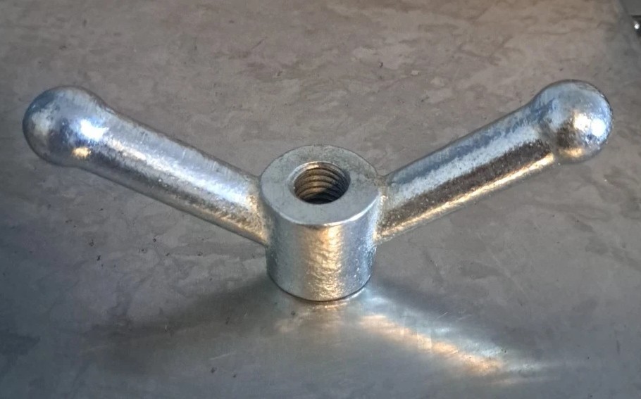 Nut Wing 5/8-11 Zinc Plated 5-1/2" W