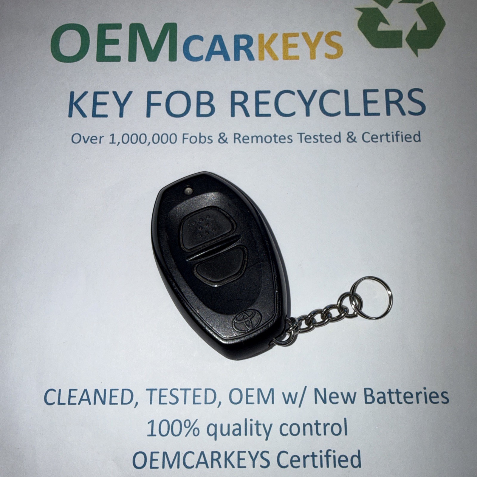 OEM TOYOTA 90-97 OEM KEY LESS ENTRY REMOTE FOB BAB237131-022 BLACK RS3000