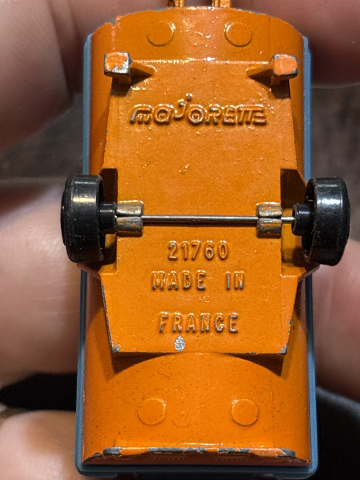 Blue And Orange Compressor TRAILER Mojorette toy NICE! B141