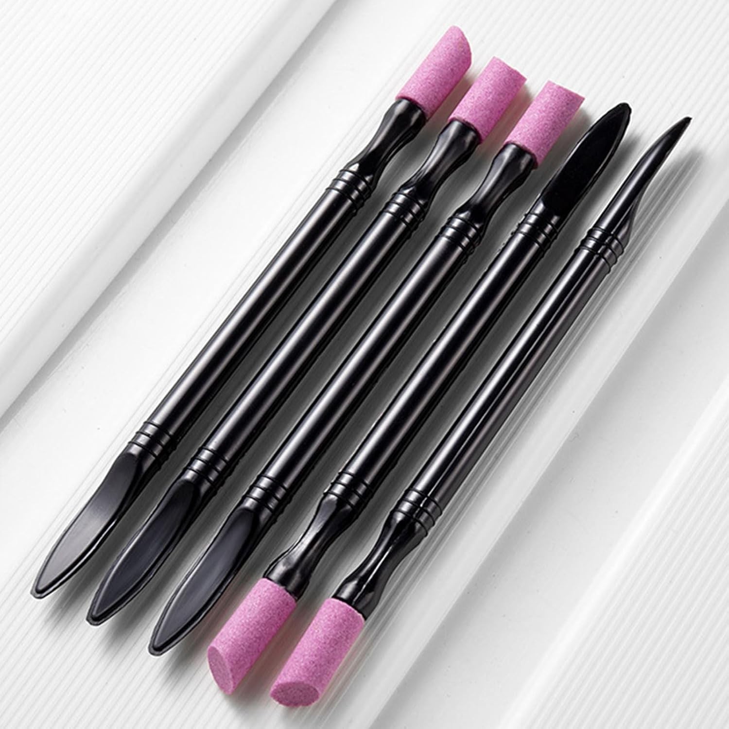 NEW Nail File Cuticle Stone Pusher Trimmer Nail Sanding Sticks Nail Buffing Tool