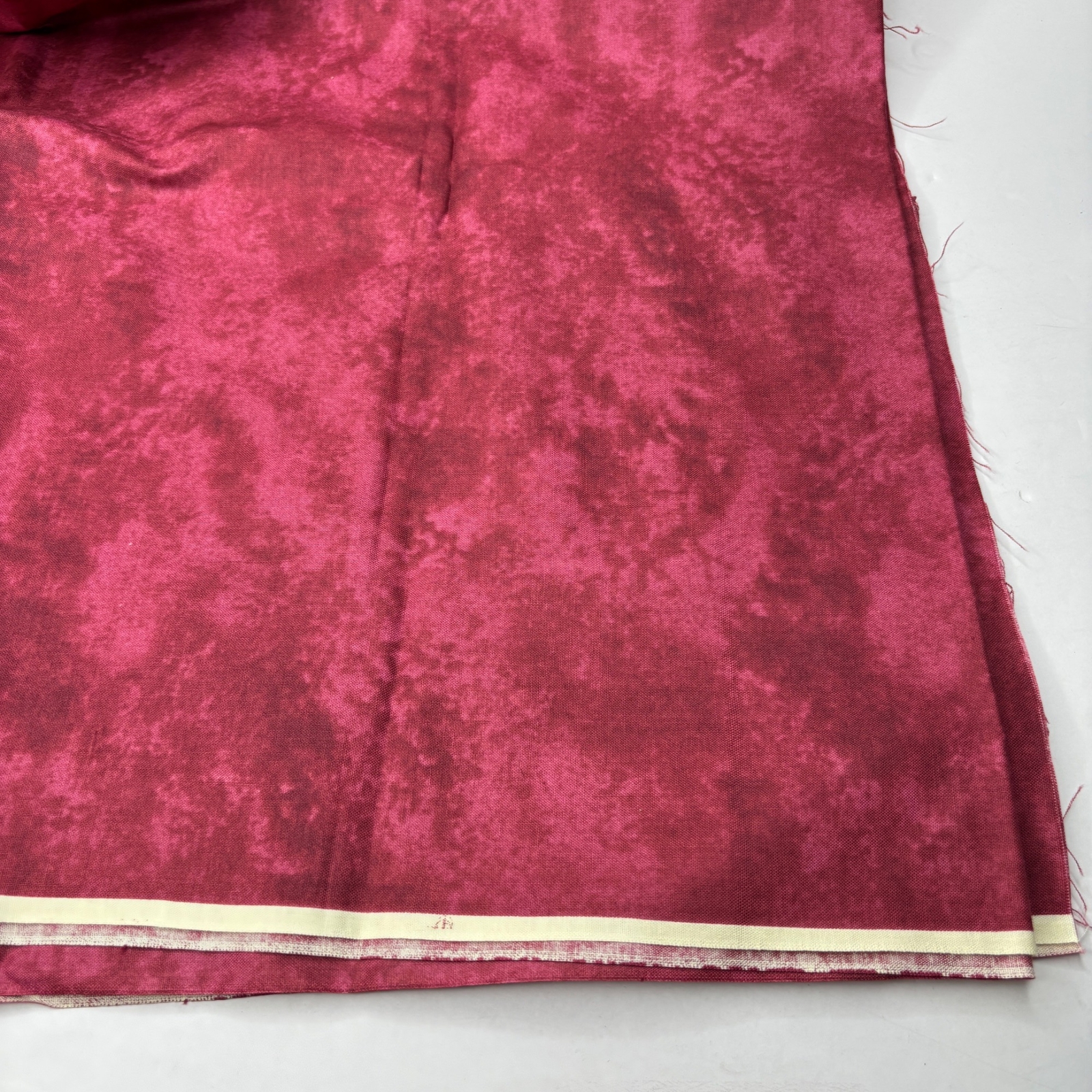 2 7/8 Yard Cut Marble Maroon Red Quilting Fabric Suede 2.875 Yards