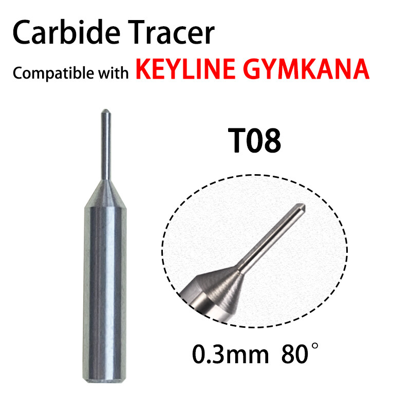 T08 Tracer Probe Guide Pin Cutter Compatible with KEYLINE GYMKANA Key Machine